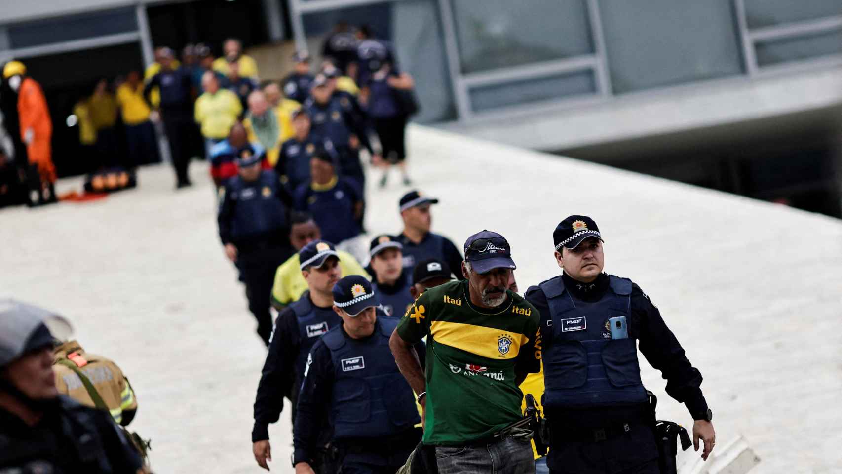 La Policía detiene a los asaltantes de las instituciones democráticas de Brasil.