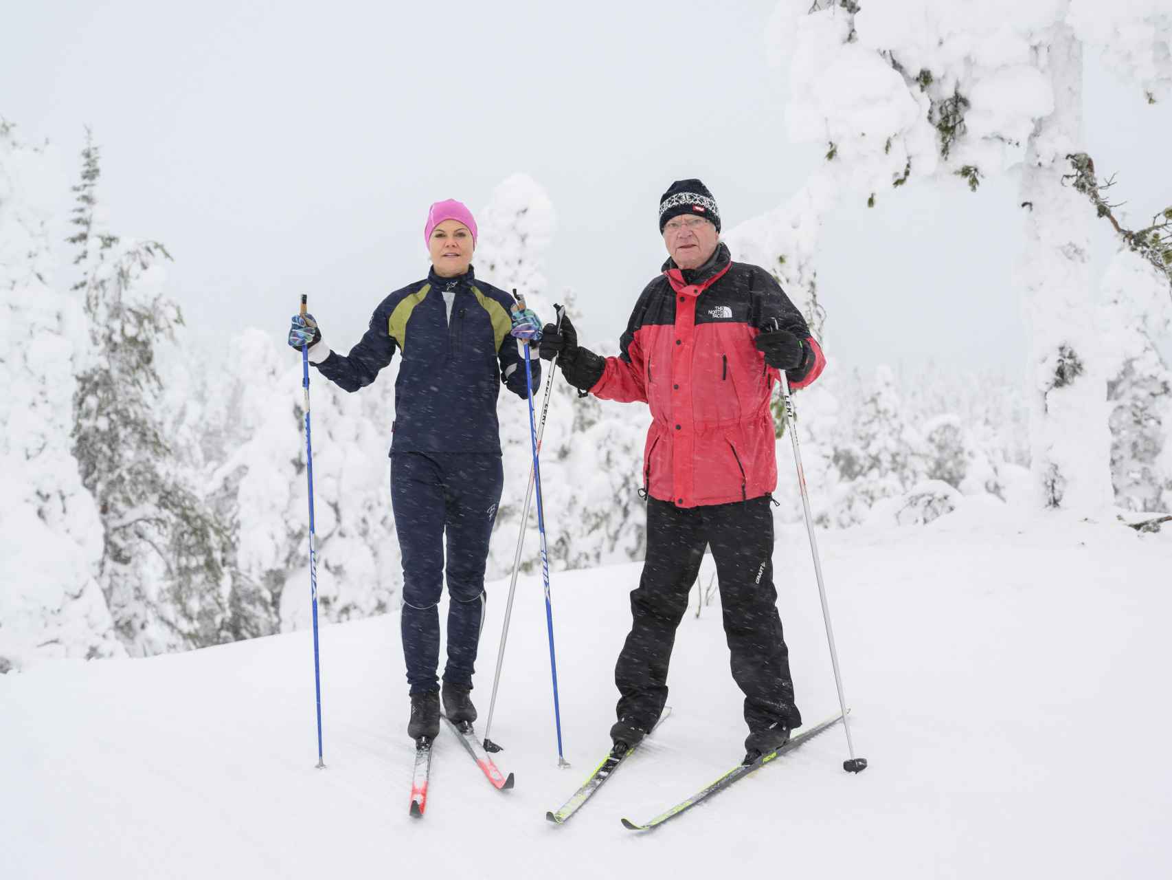 Victoria de Suecia y el Rey son dos grandes aficionados al esquí.