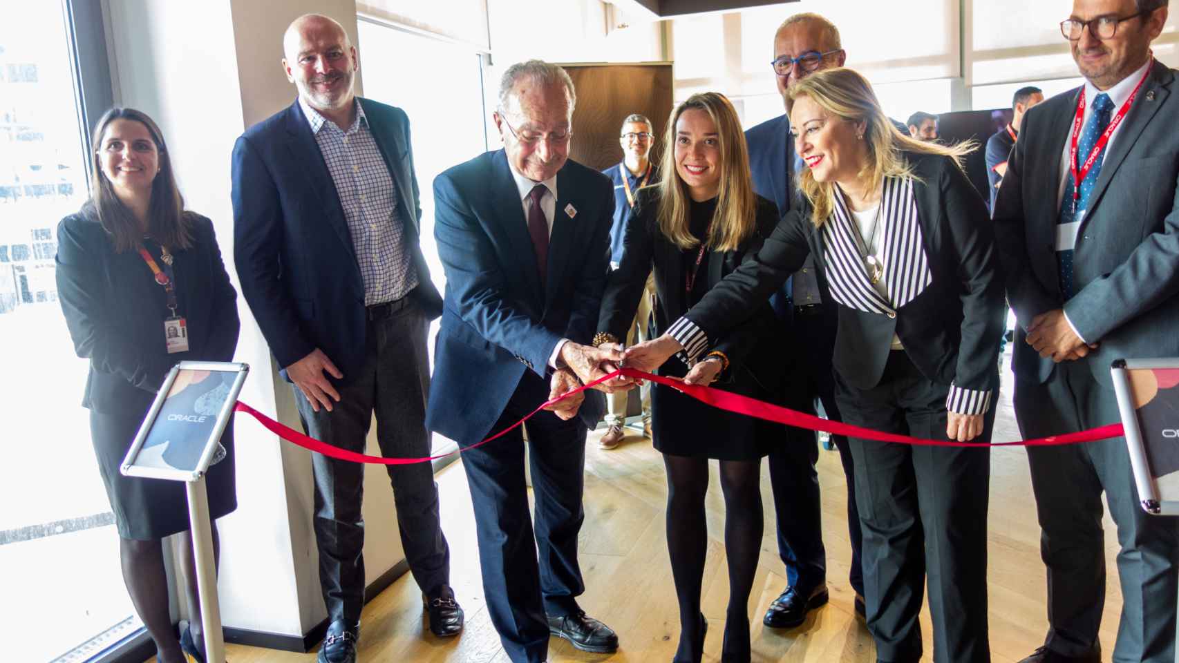 La inauguración de un centro de innovación de Oracle en Málaga este mes de enero.