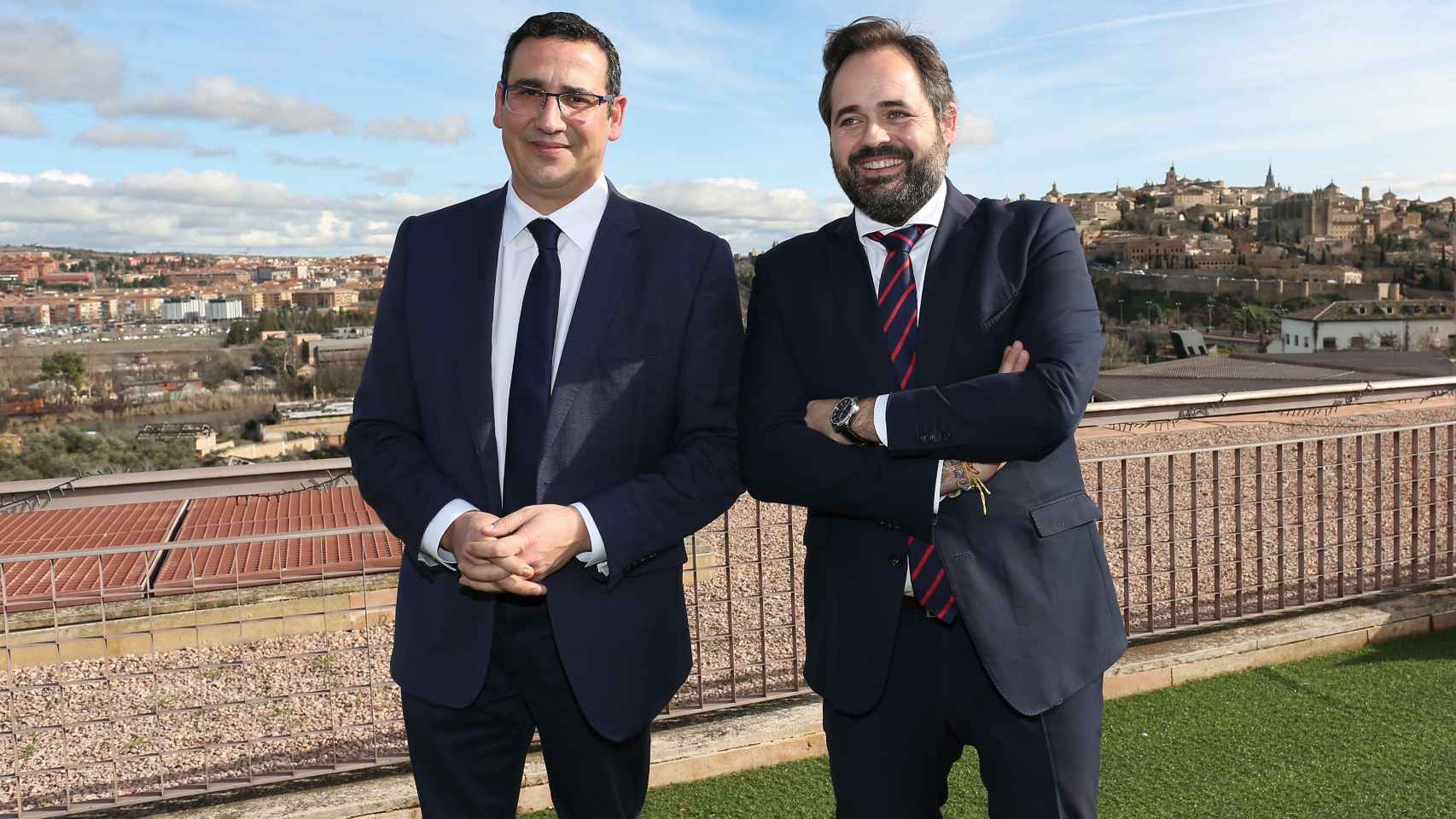 Manuel Borja, a la izquierda, dirigirá la campaña electoral del PP de Castilla-La Mancha.