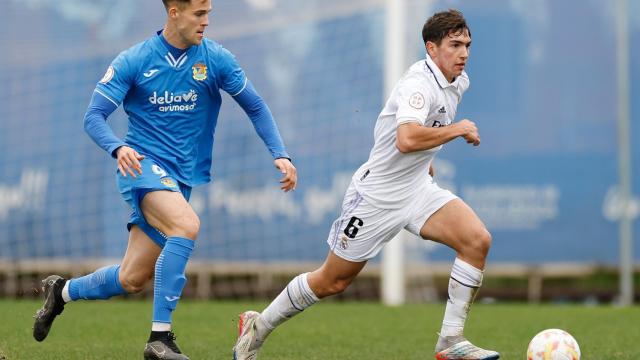 Mario Martin, en un partido del Castilla frente al Fuenlabrada.