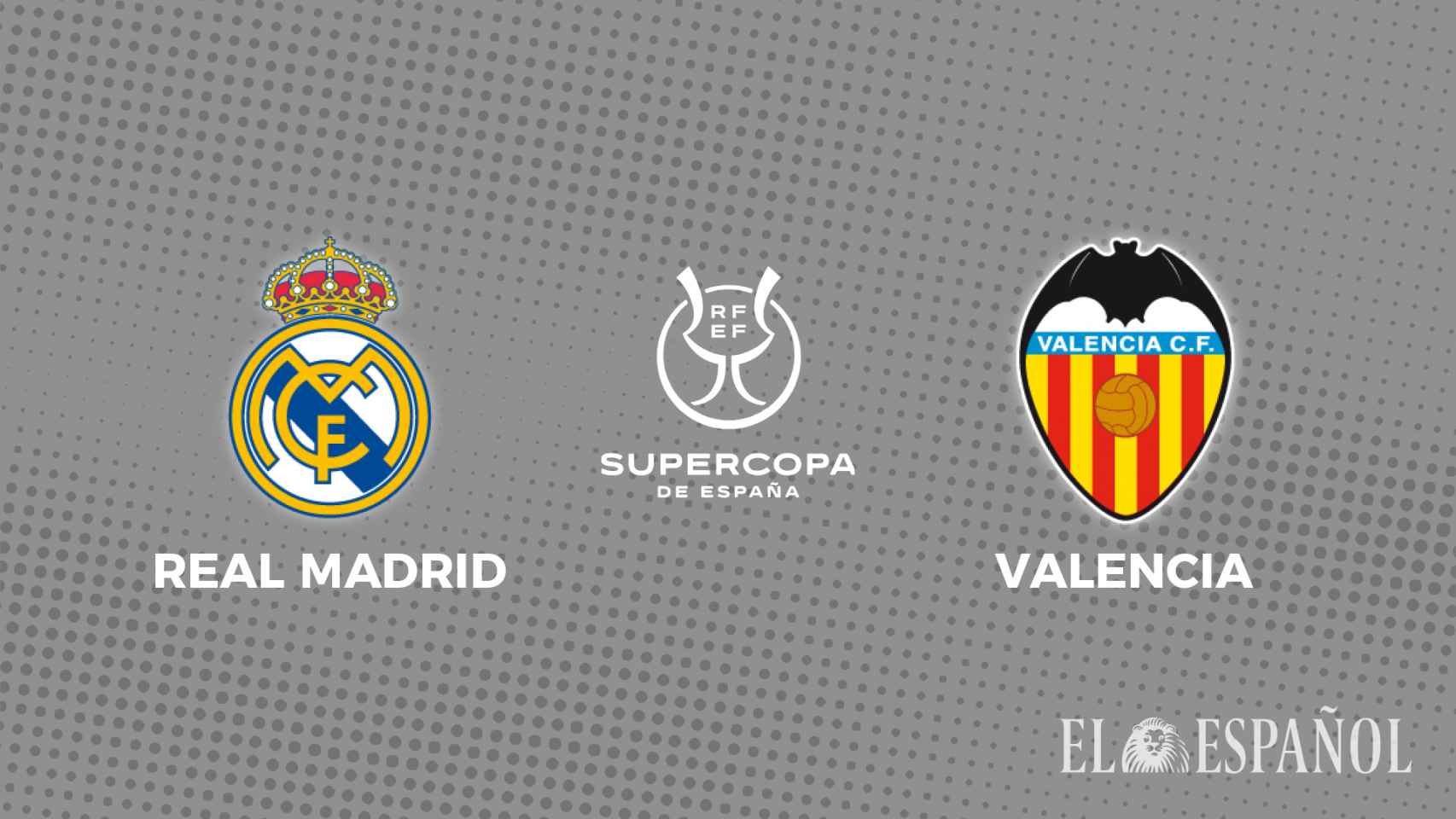 Cartel del Real Madrid - Valencia de la Supercopa de España 2023