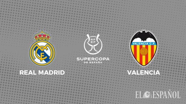 Cartel del Real Madrid - Valencia de la Supercopa de España 2023