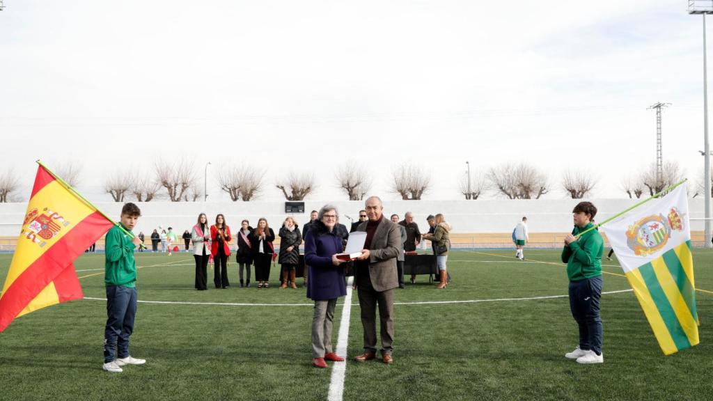 Acto de inauguración del campo de fútbol 'El Prado' de Villaseca de la Sagra