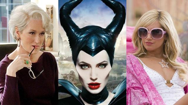 Miranda Priestly (Meryl Streep), Maléfica (Angelina Jolie) y Sharpay Evans (Ashley Tisdale).