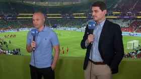 Andrés Iniesta e Iker Casillas comentaron el Mundial de Qatar en RTVE.