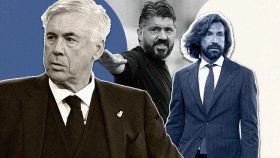 Ancelotti, Gattuso y Pirlo