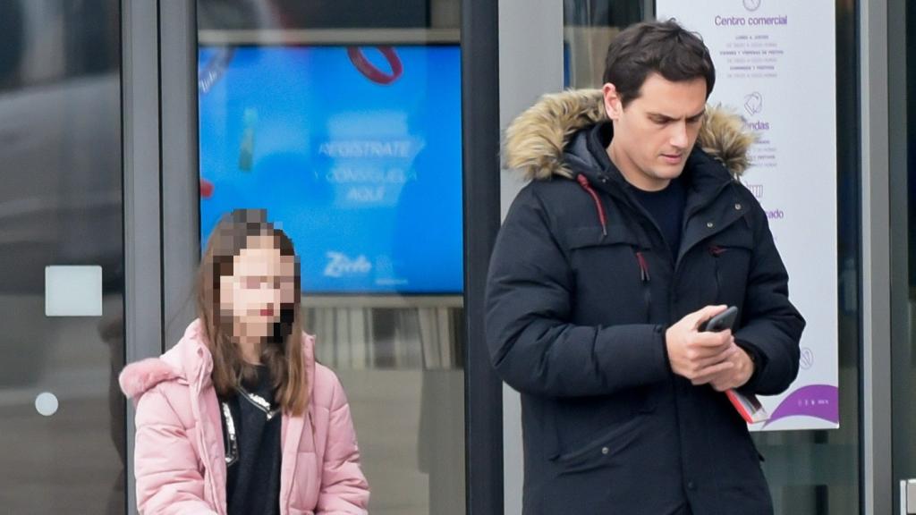 Albert Rivera con su hija mayor, Daniela, en una imagen de archivo.