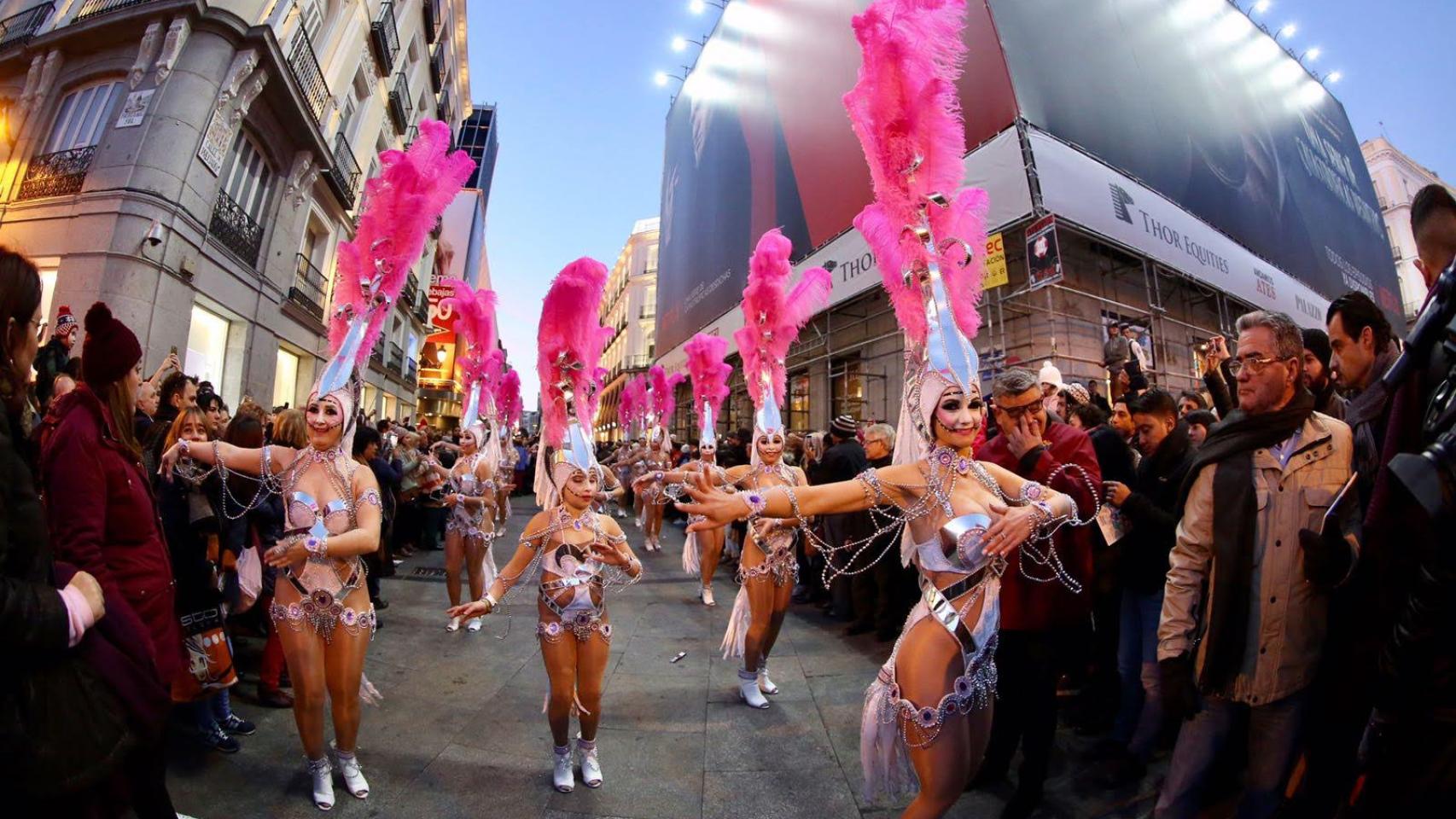 Desfile del carnaval de Madrid en 2021.
