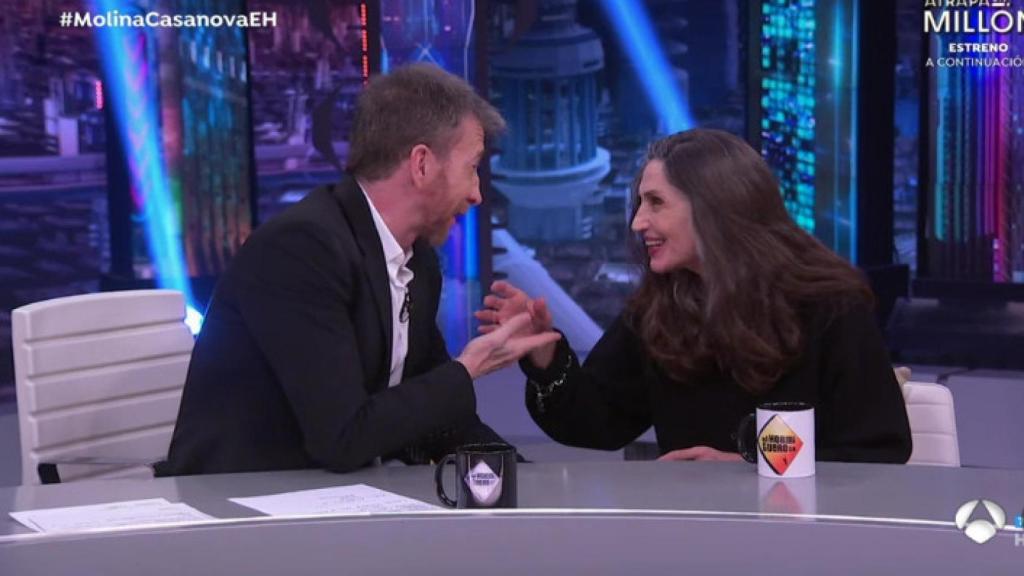 La confusión de Pablo Motos y Ángela Molina que provoca la risa del plató de 'El Hormiguero'