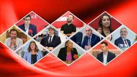 Los diez candidatos del PSOE a las principales ciudades de Castilla y León.