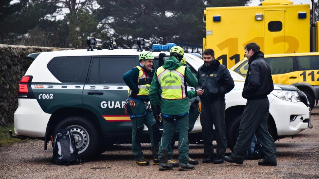 Labores de búsqueda del montañero desaparecido en la Sierra de Béjar