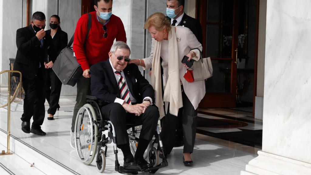 Constantino y Ana María de Grecia en una fotografía tomada en octubre de 2021.