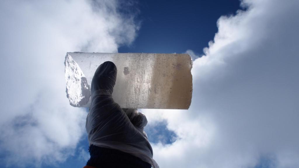 Uno de los isótopos de hielo de la Antártida analizados por los investigadores.