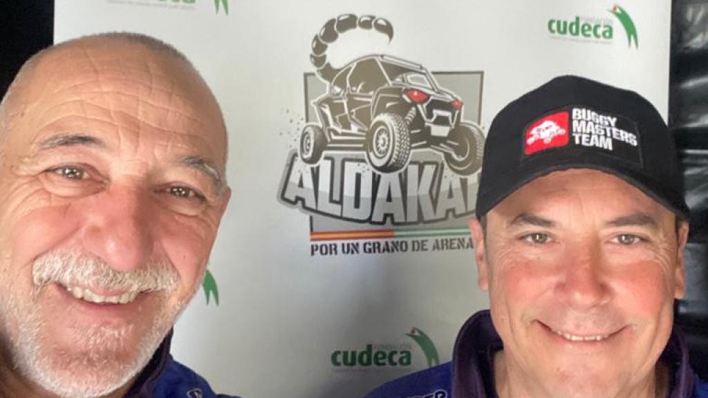 Alberto Benedicto y Alfredo Rubio, malagueños participantes en el Dakar que llevan el nombre de la Fundación Cudeca.