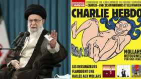 Una de las últimas portadas de 'Charlie Hebdo' y Alí Jameneí.