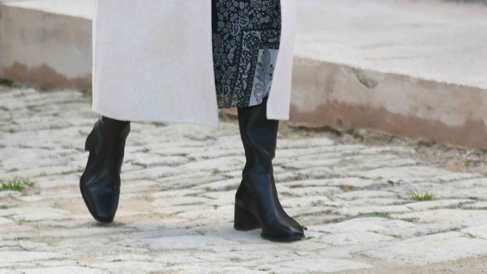 Las botas que ha lucido la Reina para su viaje a Menorca.