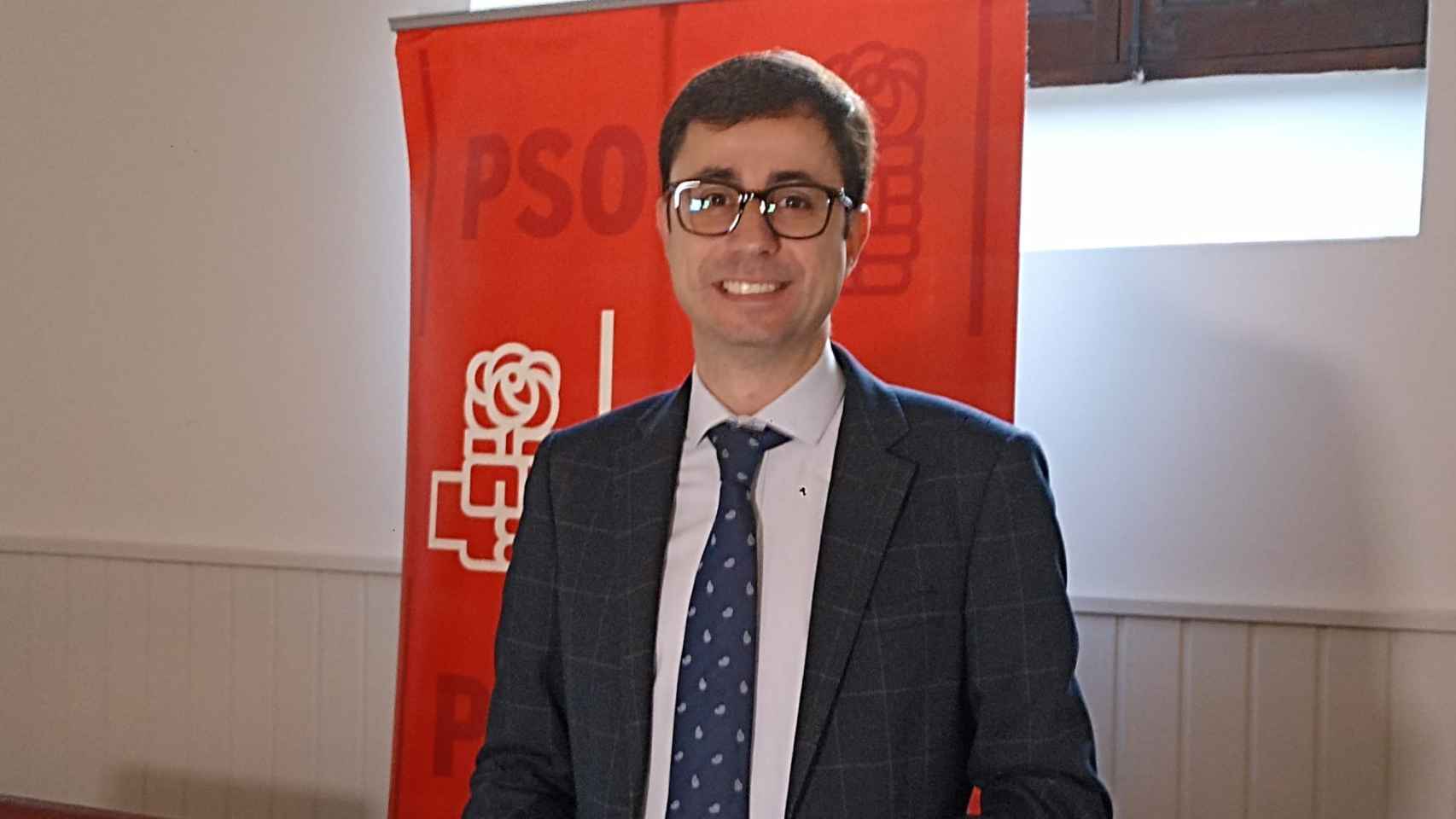 El candidato del PSOE a la Alcaldia de Salamanca, José Luis Mateos