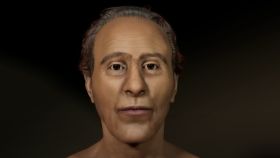 Reconstrucción facial de Ramsés II a los 45 años. Universidad John Moores de Londres