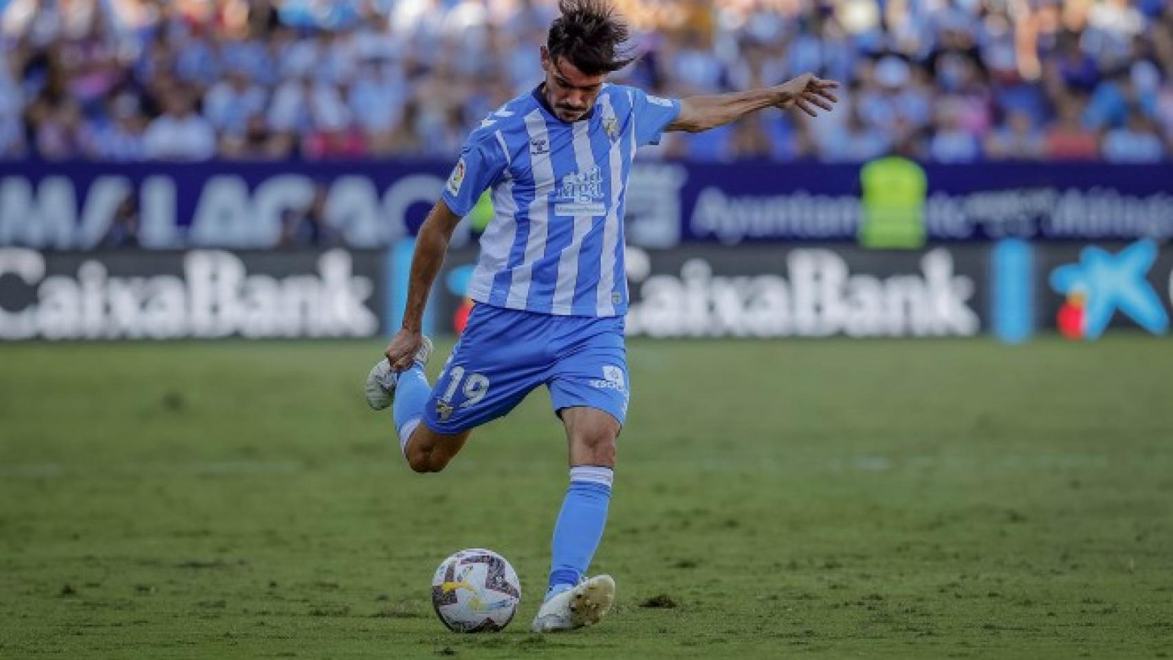 Jozabed, jugador del Málaga CF, durante un partido en La Rosaleda