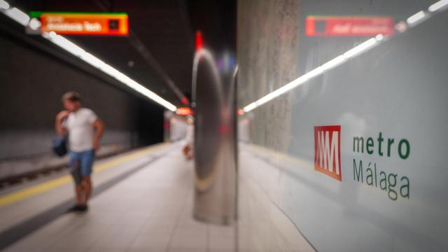 Interior de una de las estaciones del Metro de Málaga.