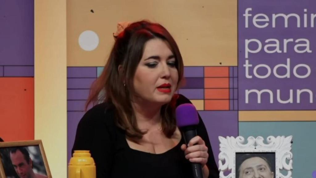 Ángela Rodríguez Pam en el evento celebrado por Podemos.