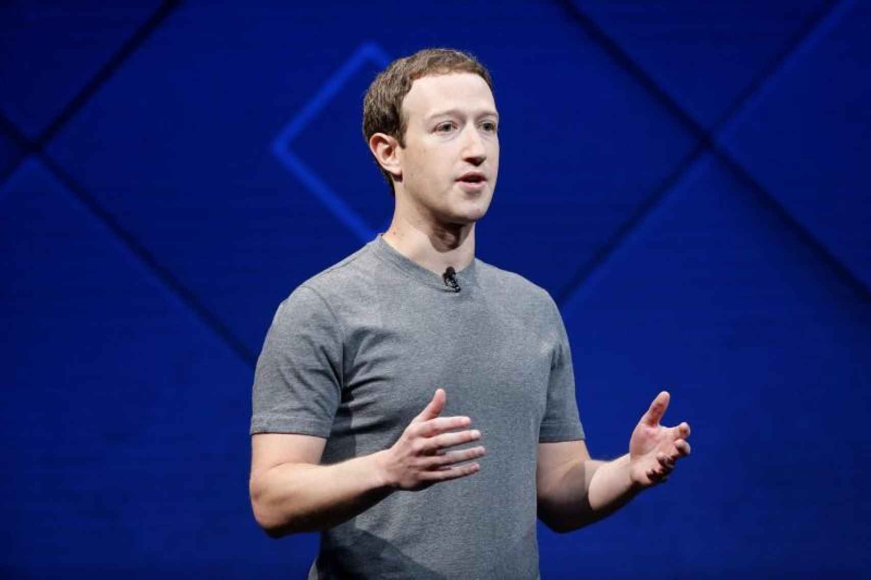 Mark Zuckerberg durante una conferencia de Facebook en San José, California.