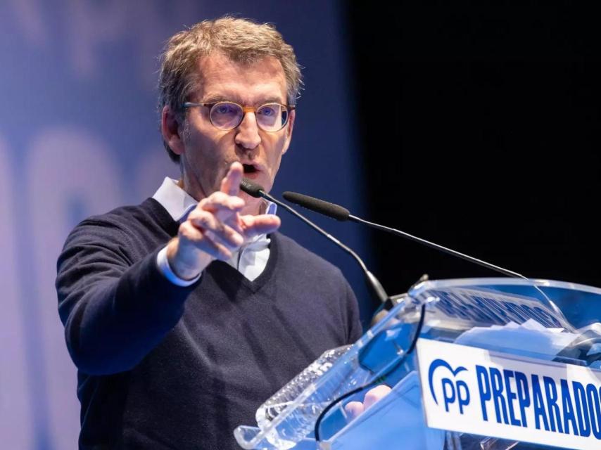 Alberto Núñez Feijóo, en un congreso del Partido Popular.