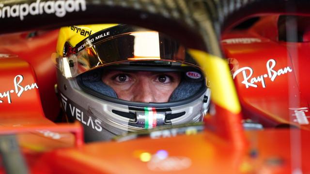 Carlos Sainz durante un Gran Premio de Fórmula 1 de la temporada 2022
