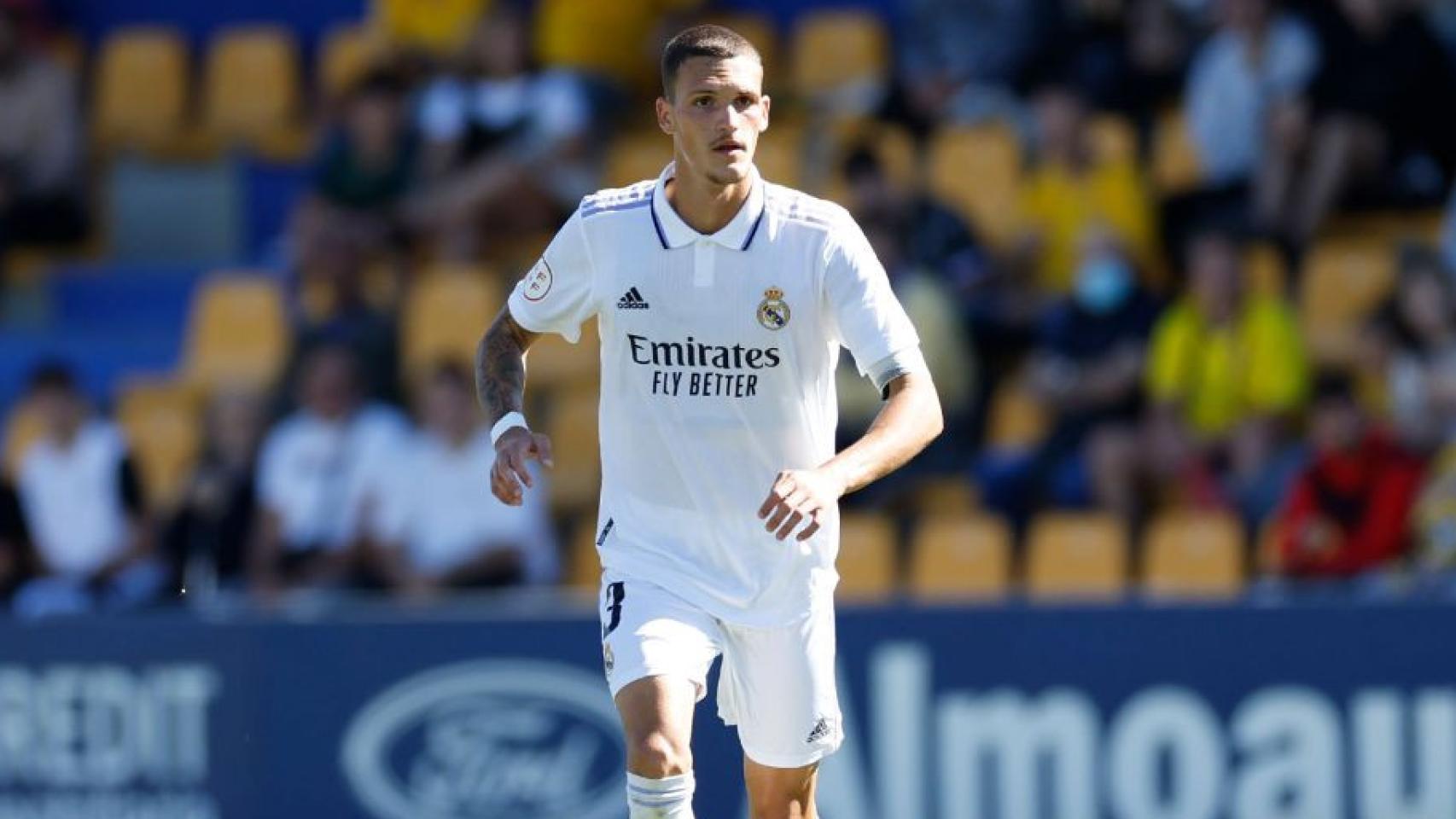 Rafa Marín durante un partido con el Castilla