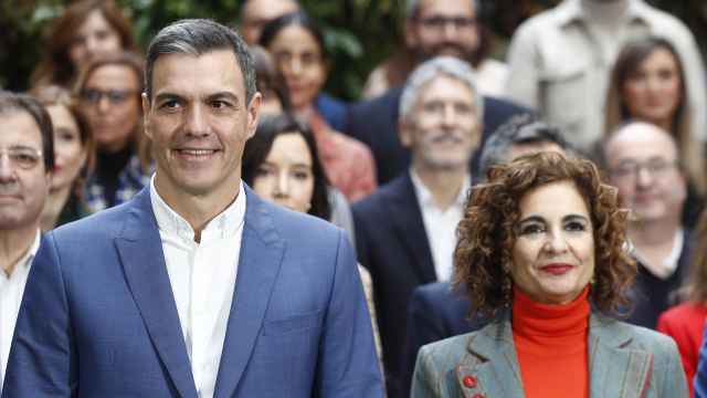 El presidente, Pedro Sánchez, y la ministra de Hacienda, María Jesús Montero, este viernes tras la Ejecutiva Federal del PSOE.
