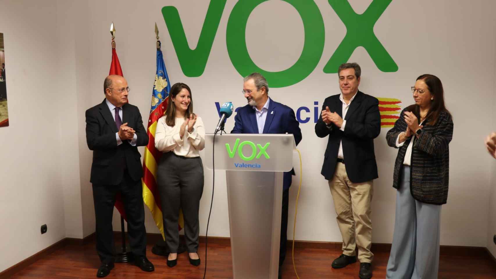 Presentación de Carlos Flores como candidato de Vox en la Comunidad Valenciana. EE