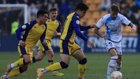 Isi Gómez, durante el Alcorcón-Deportivo.