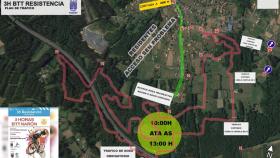 Plan de Tráfico durante la II BTT Resistencia Cidade de Narón.