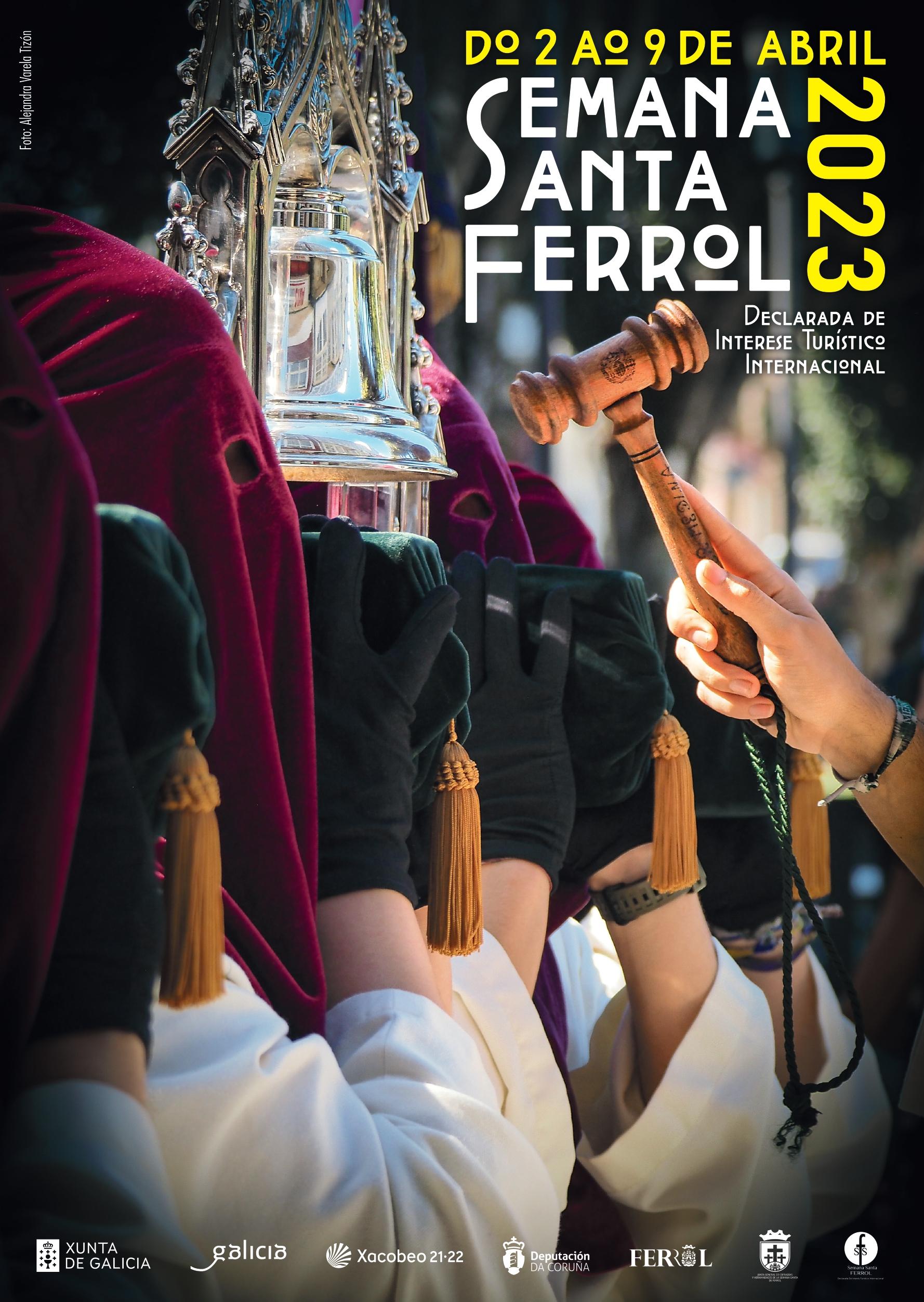 Cartel de la Semana Santa 2023 de Ferrol.