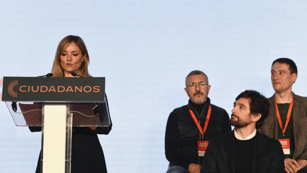 La nueva líder de Ciudadanos, Patricia Guasp, interviene durante la clausura de la VI Asamblea del partido en Madrid