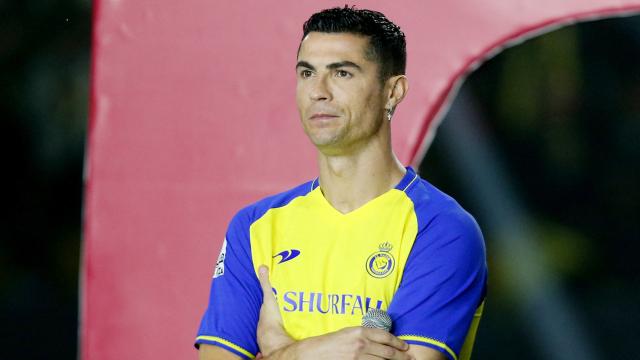 Cristiano Ronaldo, en su presentación con el Al-Nassr.
