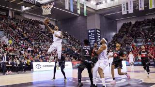 Adam Hanga, durante el Covirán Granada - Real Madrid de la ACB 2022/2023