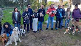 La nueva área canina de Pontevedra, en Monte Porreiro.