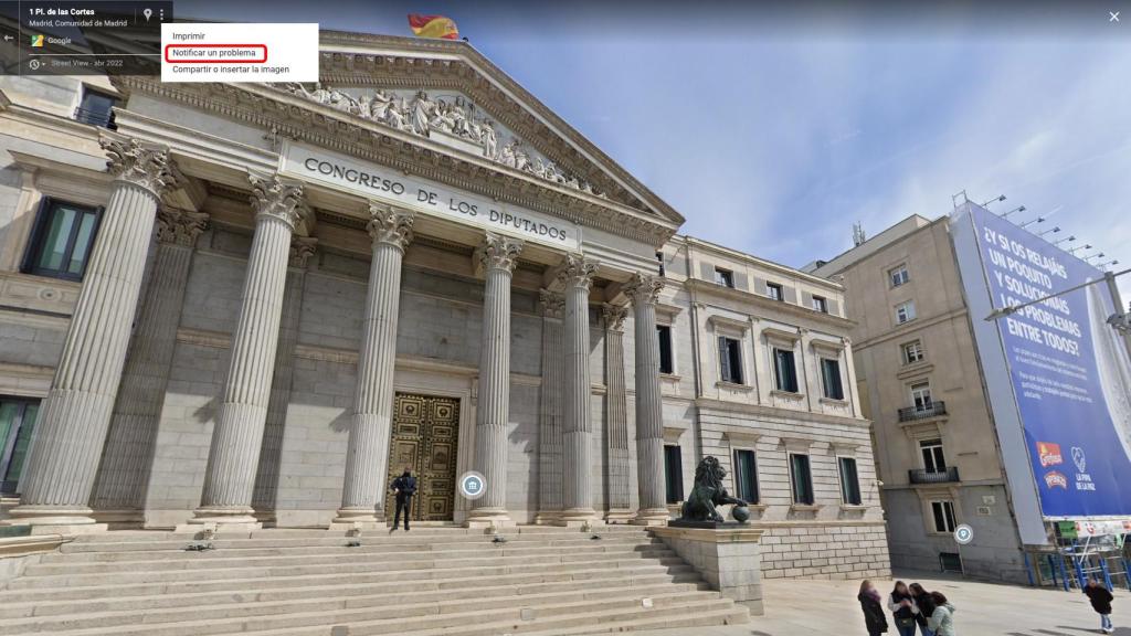 Captura de Street View de Google Maps.