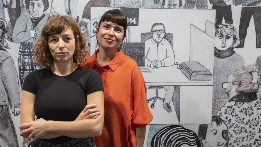 Alba Herrero y Ana Penyas, en la exposición. Foto: © Miguel Lorenzo-IVAM