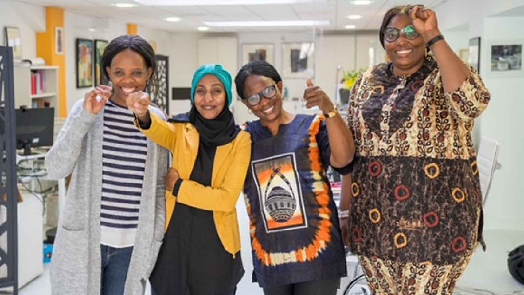 Cuatro investigadoras africanas del programa 'Ellas investigan' 2022.