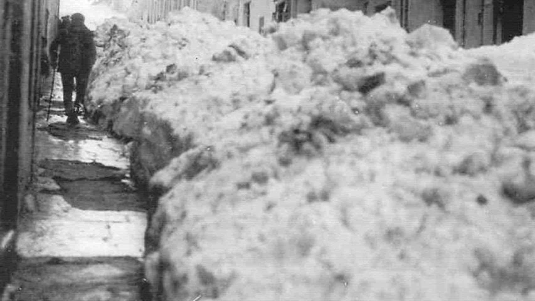 La nevada de 1926 tuvo especial impacto en Alcoy, donde las calles quedaron con más de un metro de espesor.