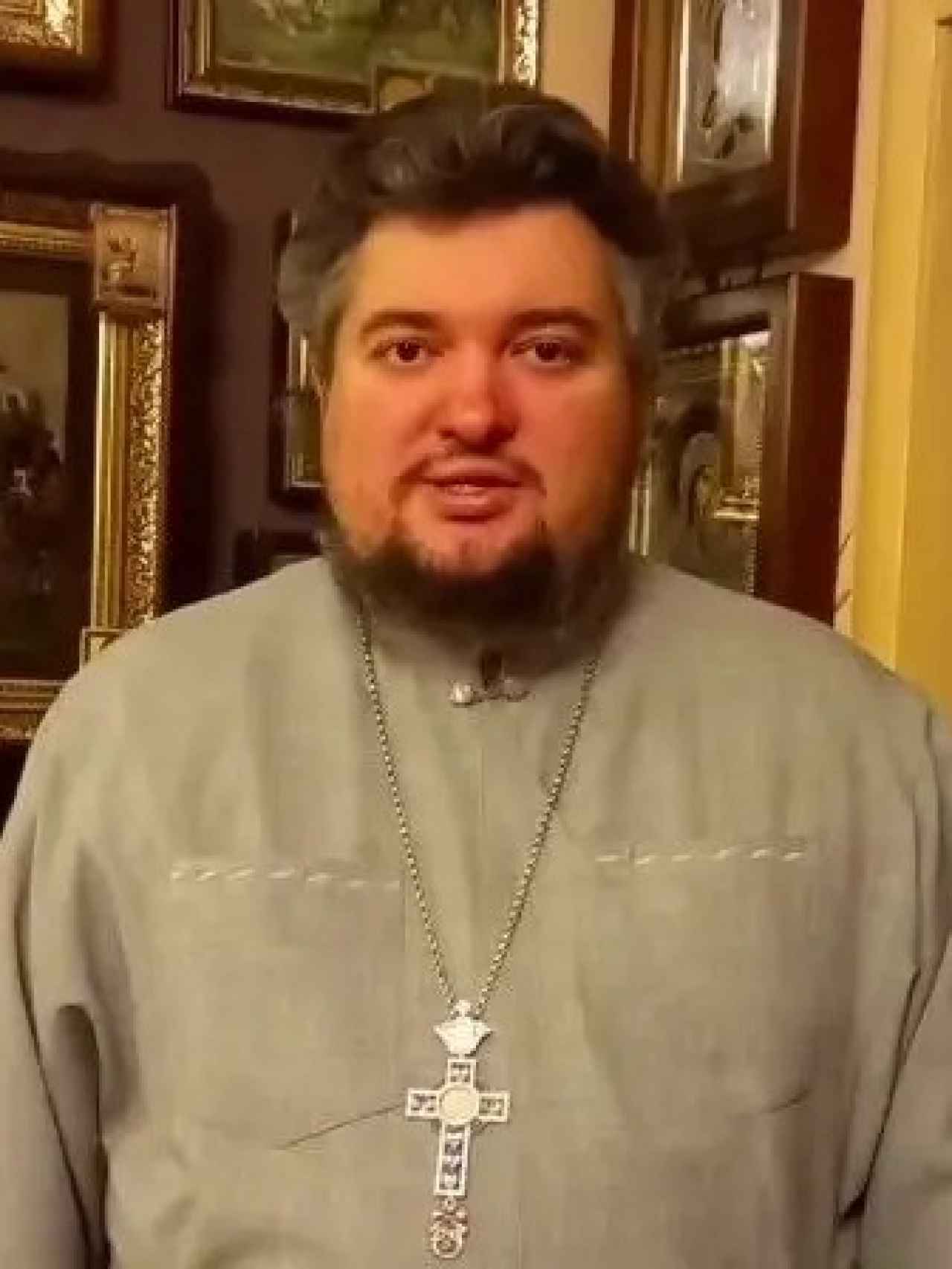Fotografía de Andriy Pavlenki, un abad de la OCU acusado de filtrar información a las filas rusas.