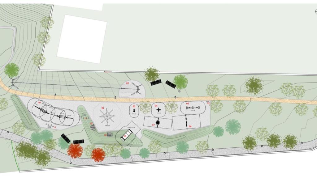 Plan para el nuevo parque de Almáciga en Santiago
