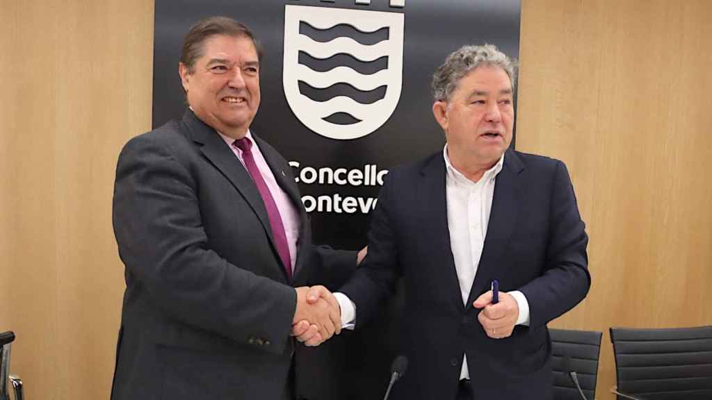 Acuerdo entre el rector de la UDC y el alcalde de Pontevedra.