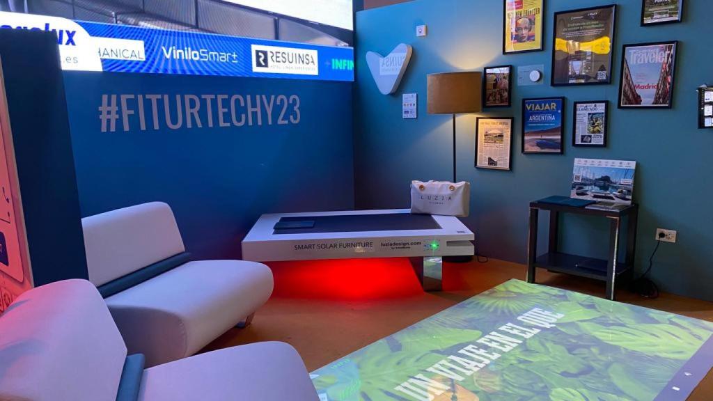 Una parte del hotel del futuro durante FITURTECHY 2023.