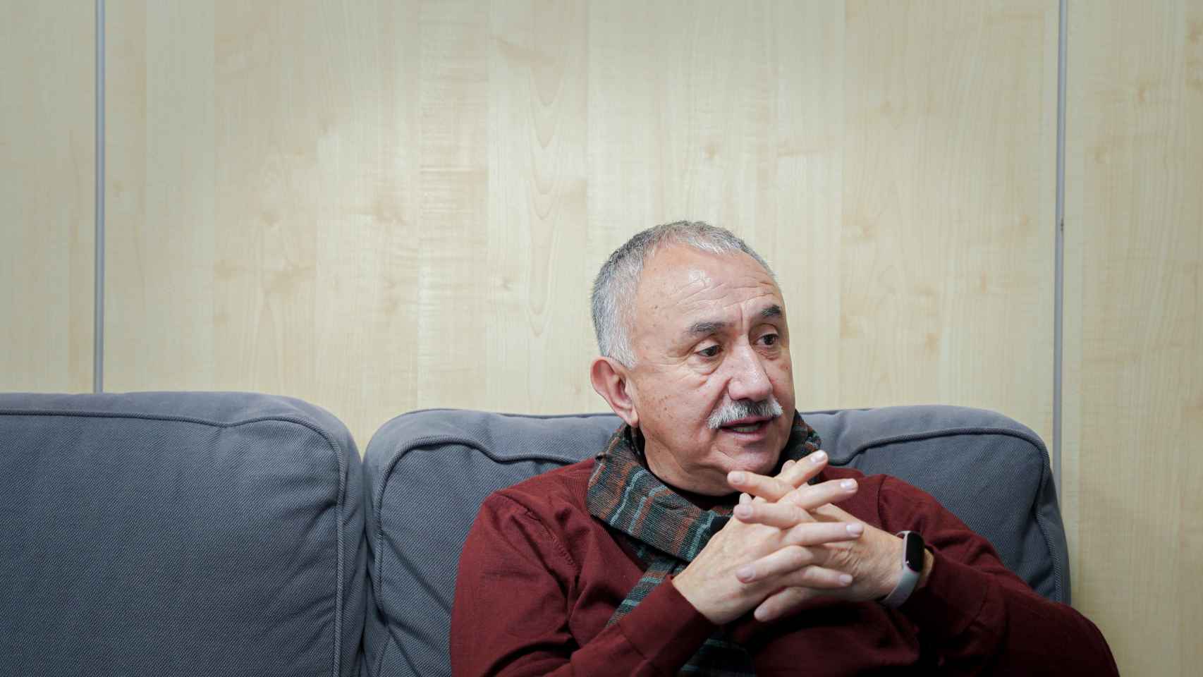Pepe Álvarez, secretario general de UGT, en la entrevista concedida a EL ESPAÑOL-Invertia.