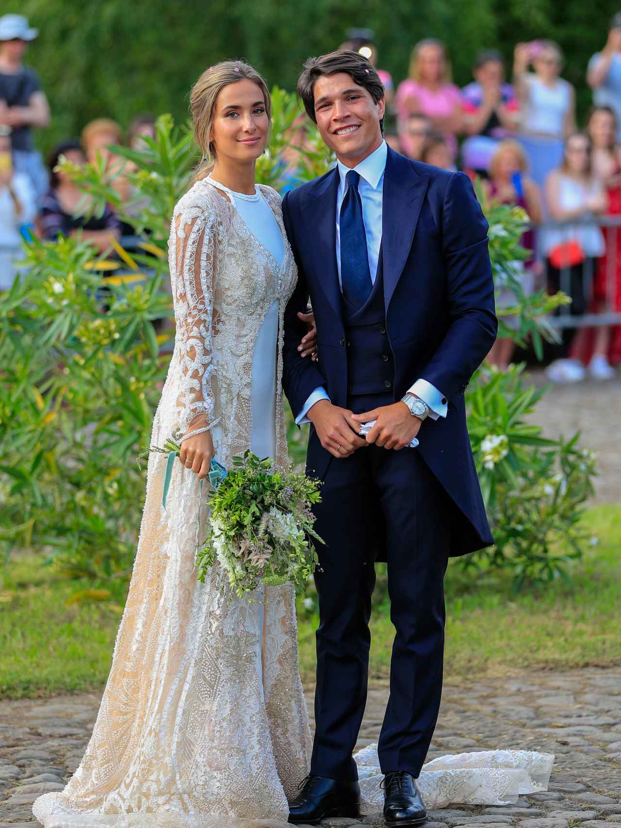 María Pombo y Pablo Castellano el día de su boda.