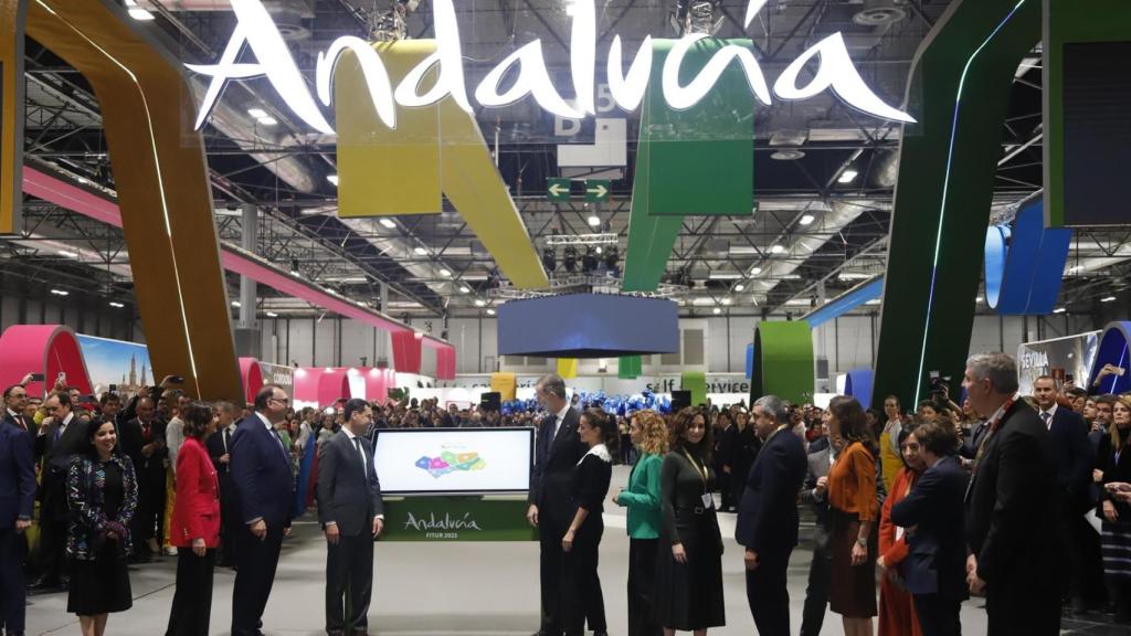 Inauguración del pabellón de Andalucía en Fitur.